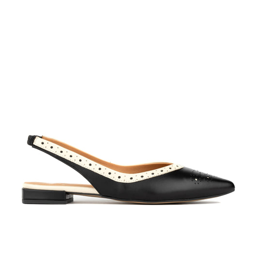 Holly - Black & Cream Womens Sandals Embassy London 
