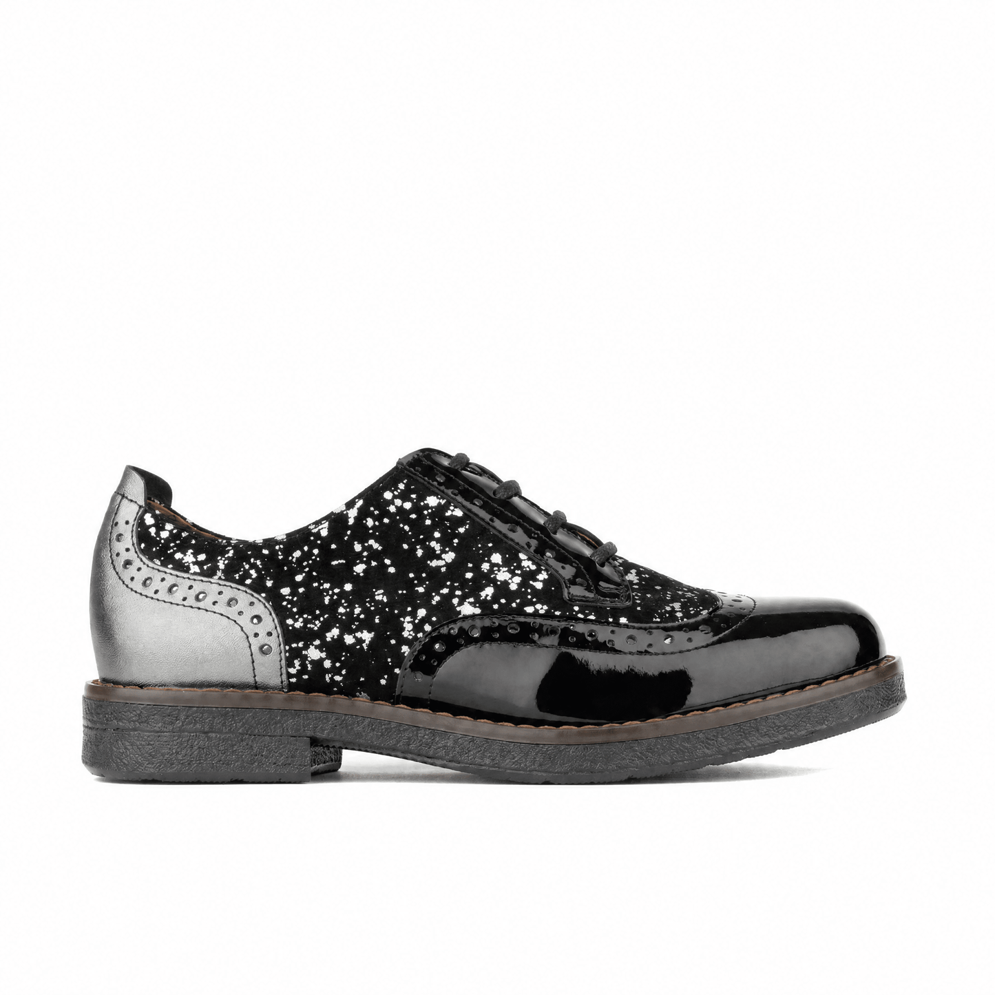 The Artist - Black & Silver Drops Womens Shoes Embassy London 