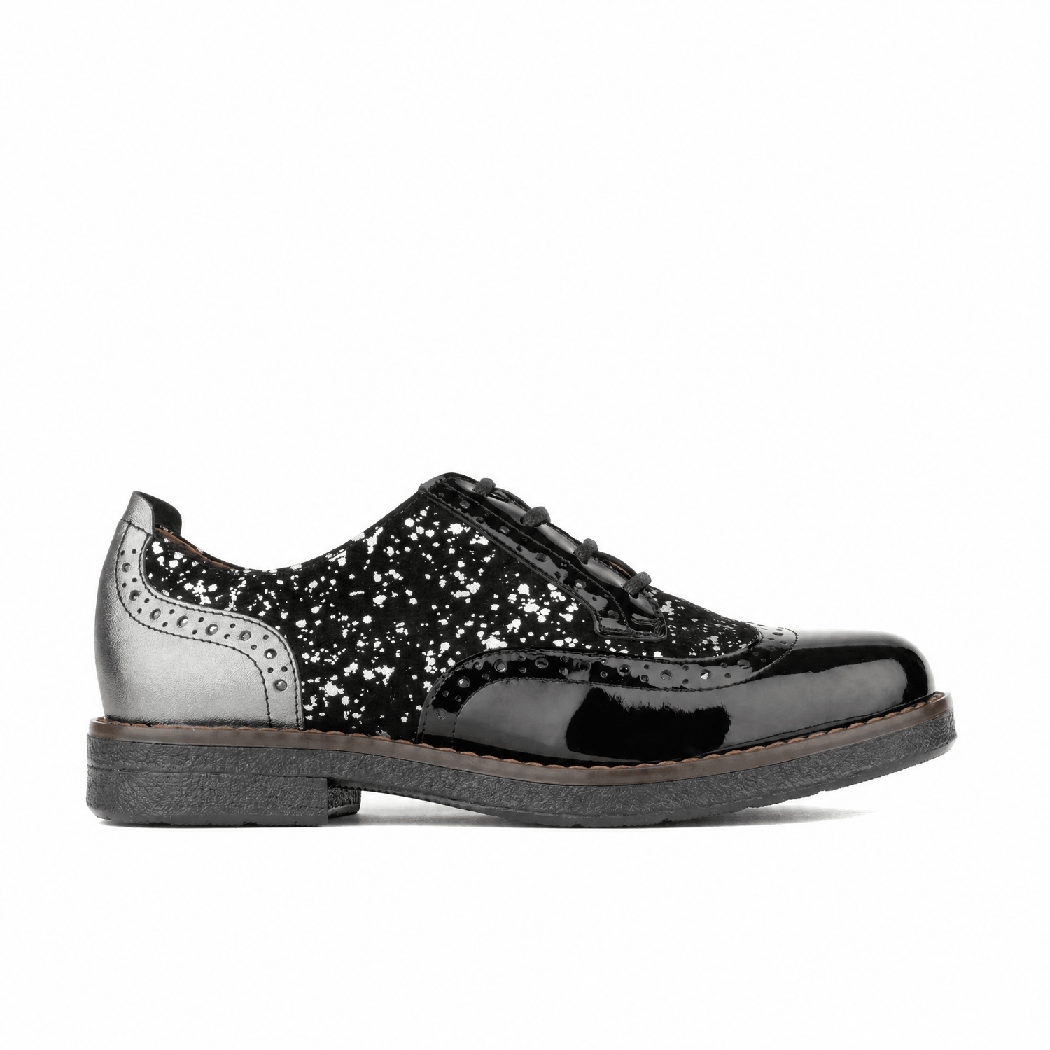 The Artist - Black & Silver Drops Womens Shoes Embassy London 
