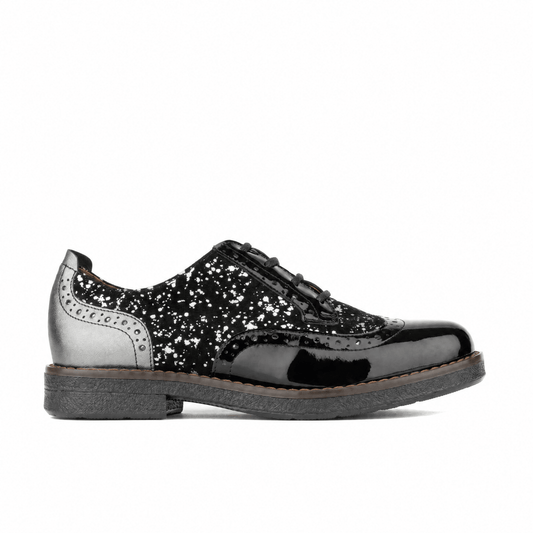 The Artist - Black & Silver Drops Womens Shoes Embassy London 