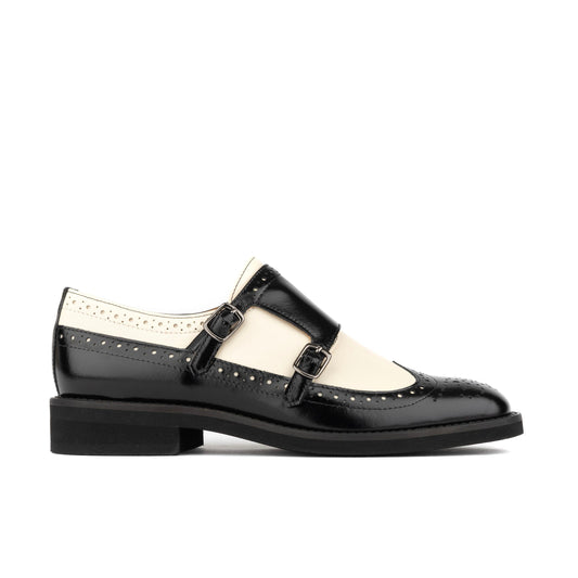 Windsor - Black & Cream Womens Shoes Embassy London 