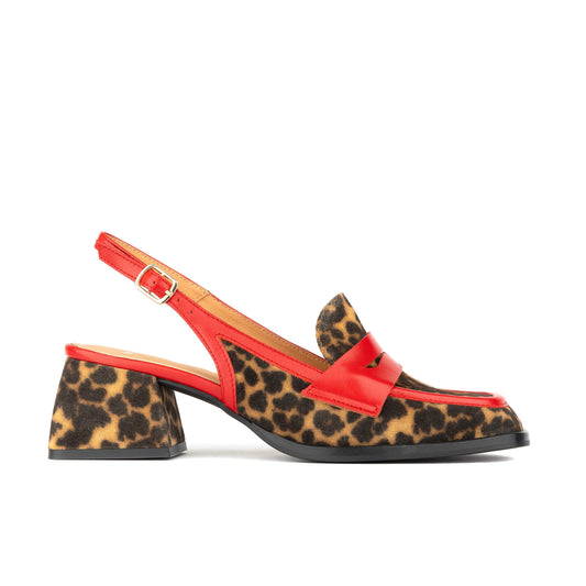 Diana - Leopard & Red Womens Heels Embassy London 