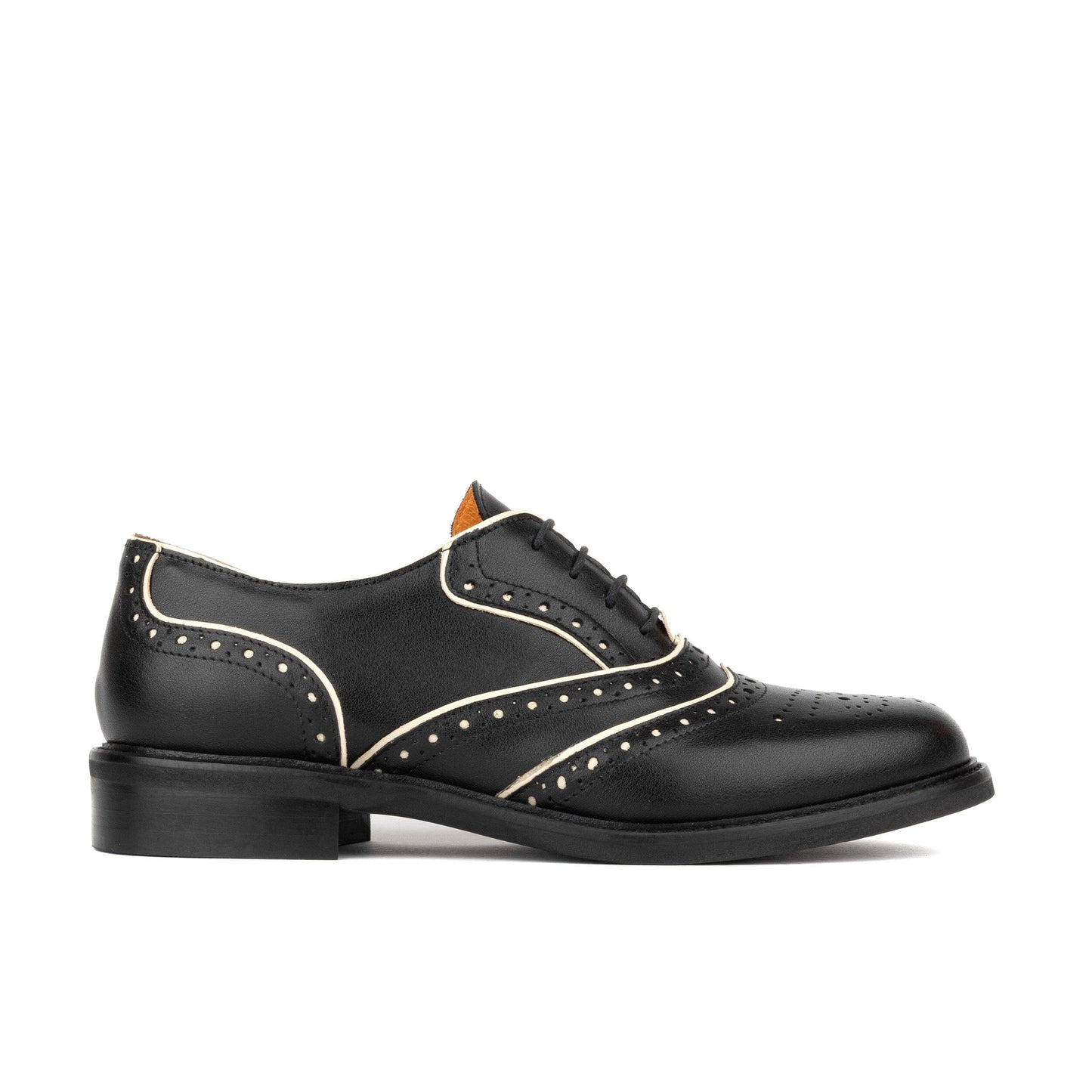 Brick Lane - Black & Cream Womens Shoes Embassy London 