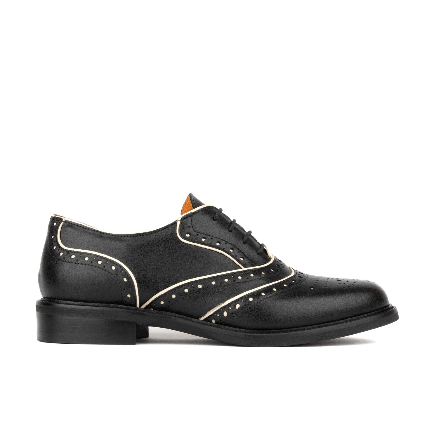 Brick Lane - Black & Cream Womens Shoes Embassy London 