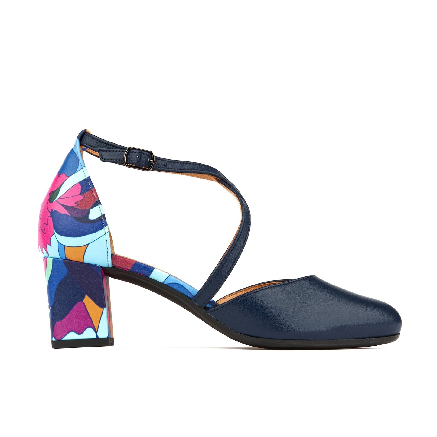 Dannii - Blue & Pink Jungle Womens Heels Embassy London 