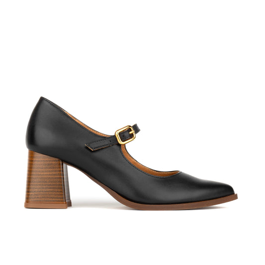 Hyde - Black - Women's Leather Mary Jane Pump Womens Heels Embassy London 