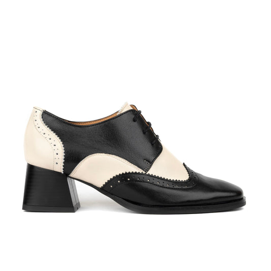 Ziggy - Black & Cream Womens Heels Embassy London 
