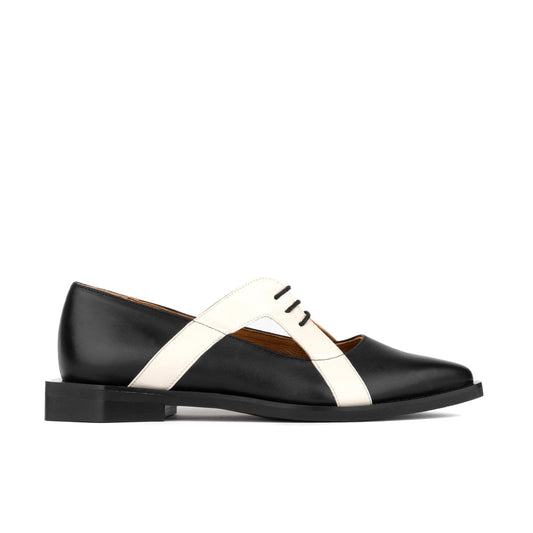 Harlowe - Black & White Womens Shoes Embassy London 