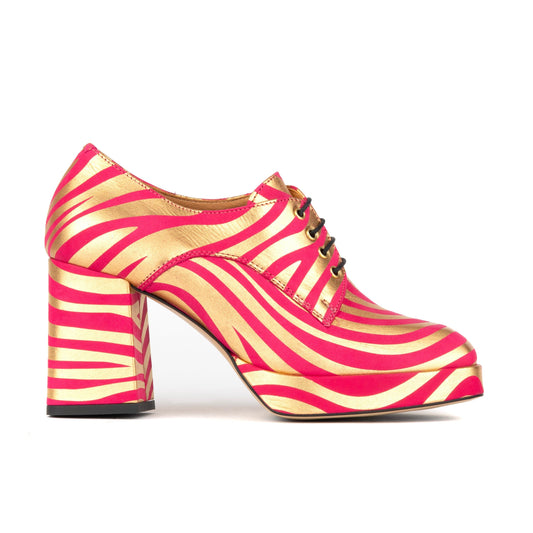 Roulette Platform - Pink & Gold Womens Heels Embassy London 
