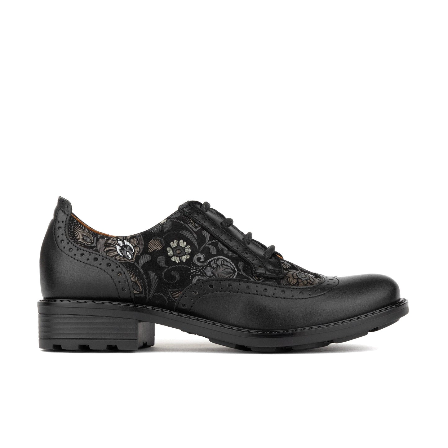 DreamFiters - Black Emboss Womens Shoes Embassy London 
