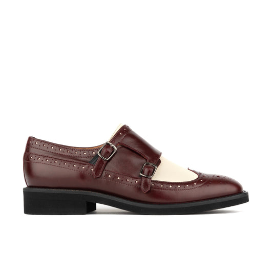 Windsor - Burgundy & Cream Womens Shoes Embassy London 