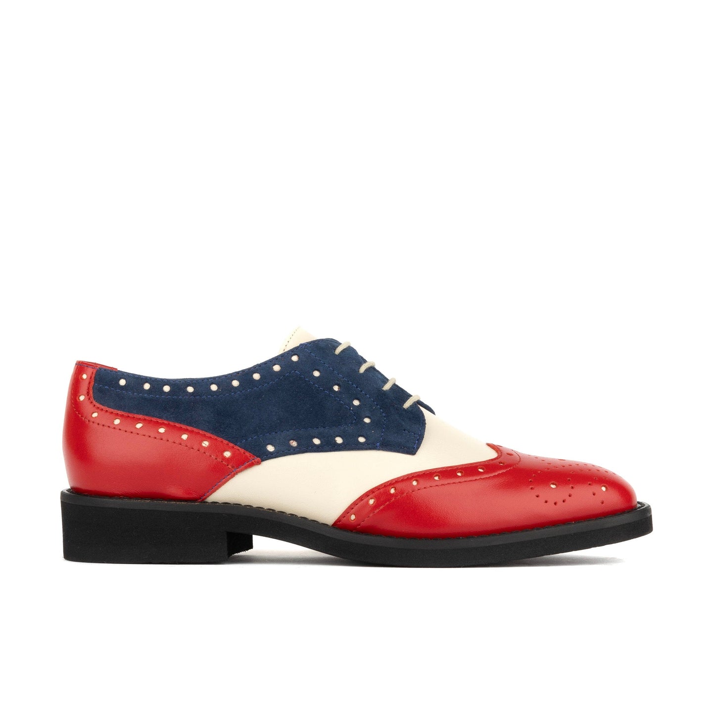 Eton - Red & Blue & Cream Womens Shoes Embassy London 