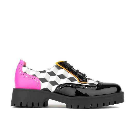 Artisan - Black & White Cubics Womens Shoes Embassy London 