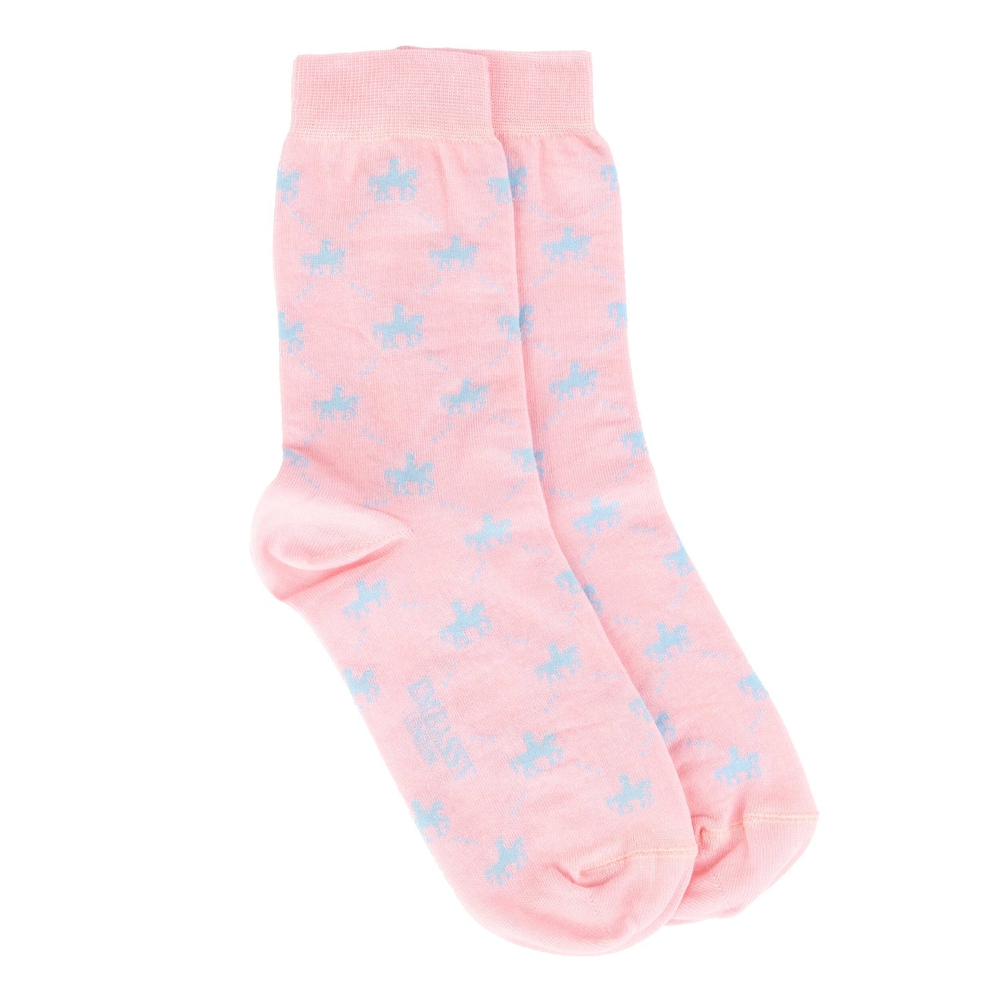 Socktopus - Pink Mix Pastel - Women's 3 pack cotton crew socks size UK 3 to 7 in pink mix Womens Socks Embassy London 