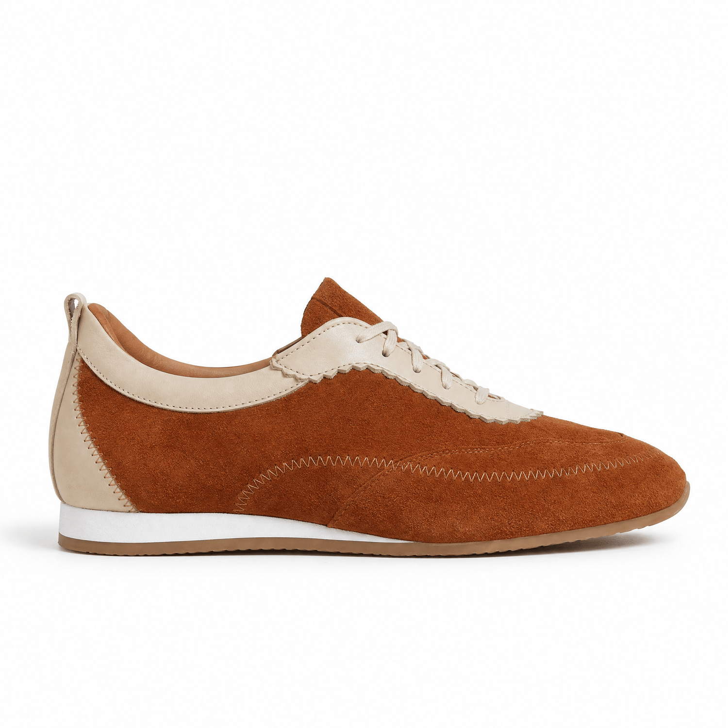 Bristol - Brown & Cream Womens Trainers Embassy London 