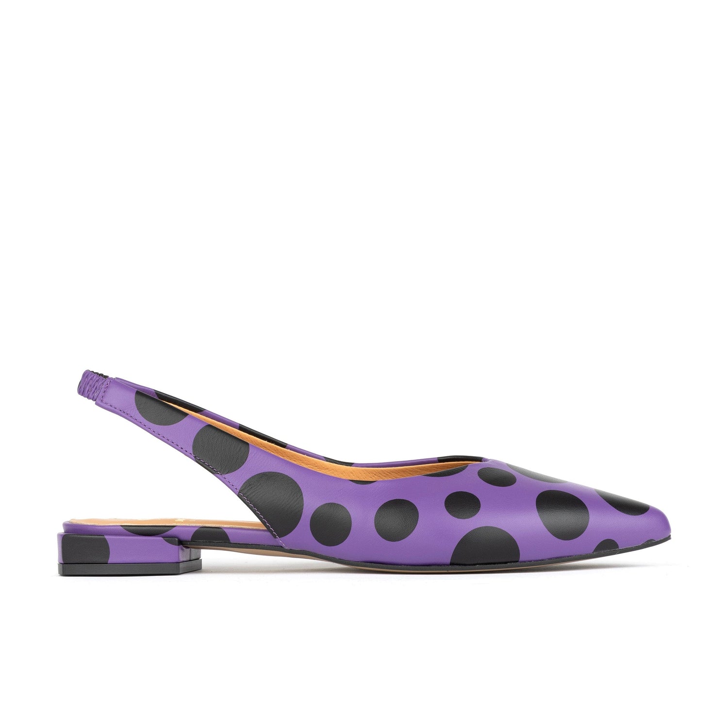 Holly - Black & Purple Polka Womens Sandals Embassy London 