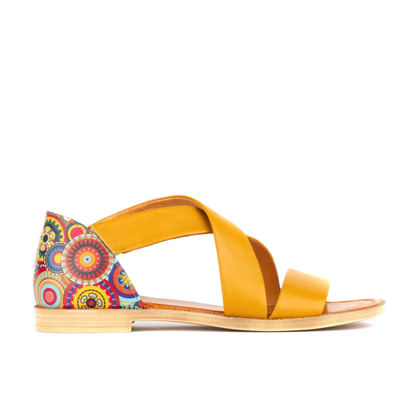 Tucan - Yellow Signature Print Womens Sandals Embassy London 