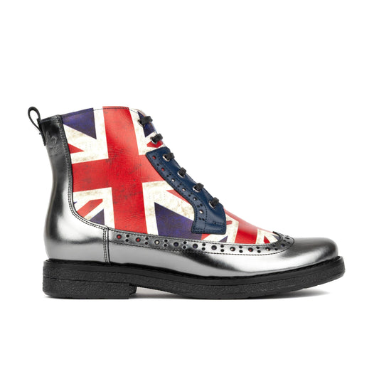 Hatter - Jubilee Chrome Ankle Boots Embassy London 