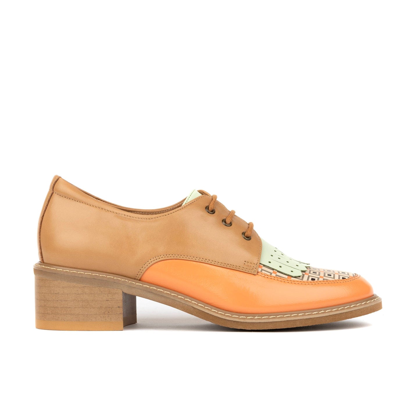 Retro Tone - Tan & Pastels Womens Heels Embassy London 