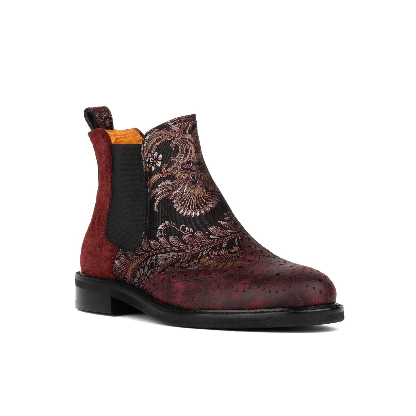 Mamacita - Floral & Burgundy Womens Ankle Boots Embassy London 