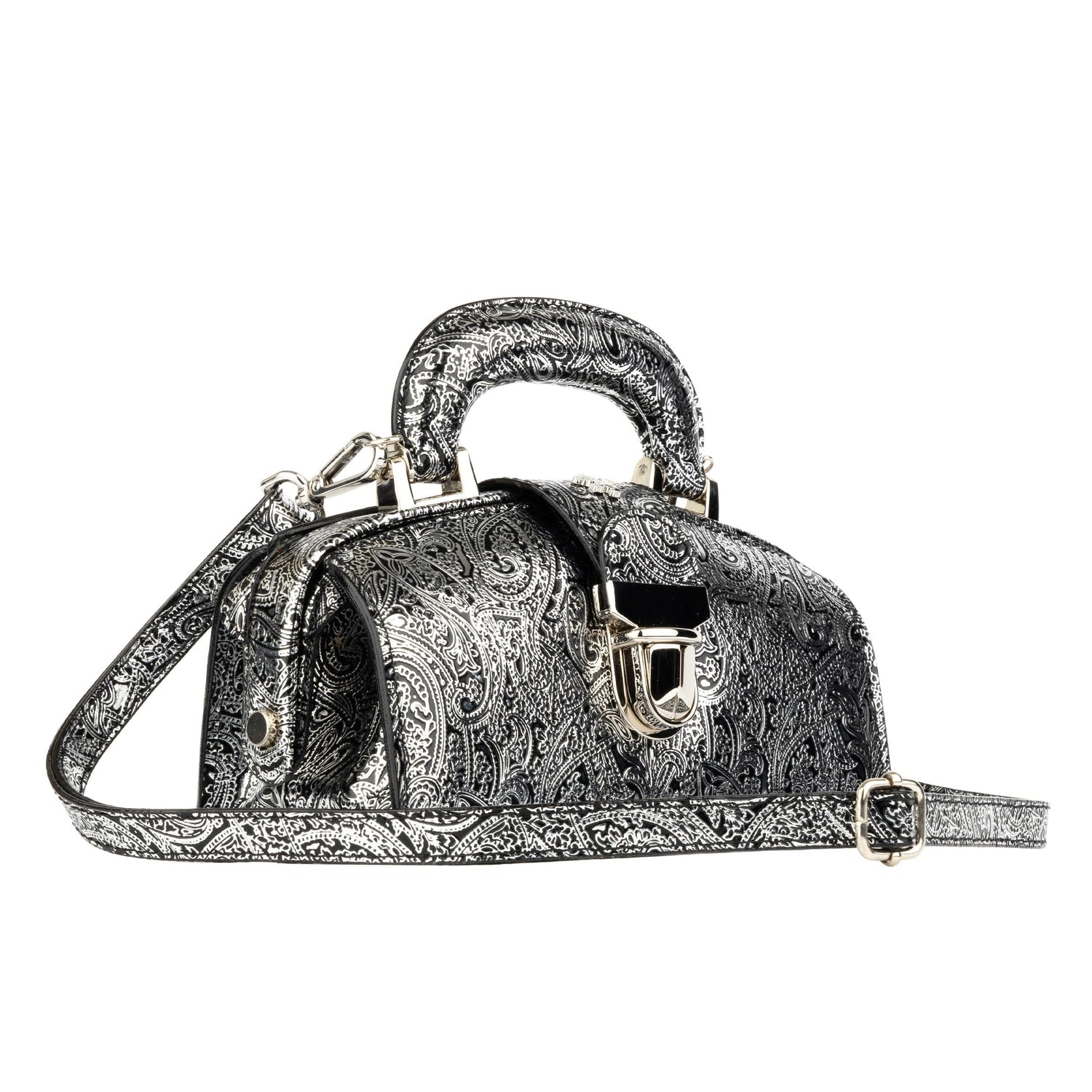 Gazelle Mini - Black & Silver Handbags Embassy London 