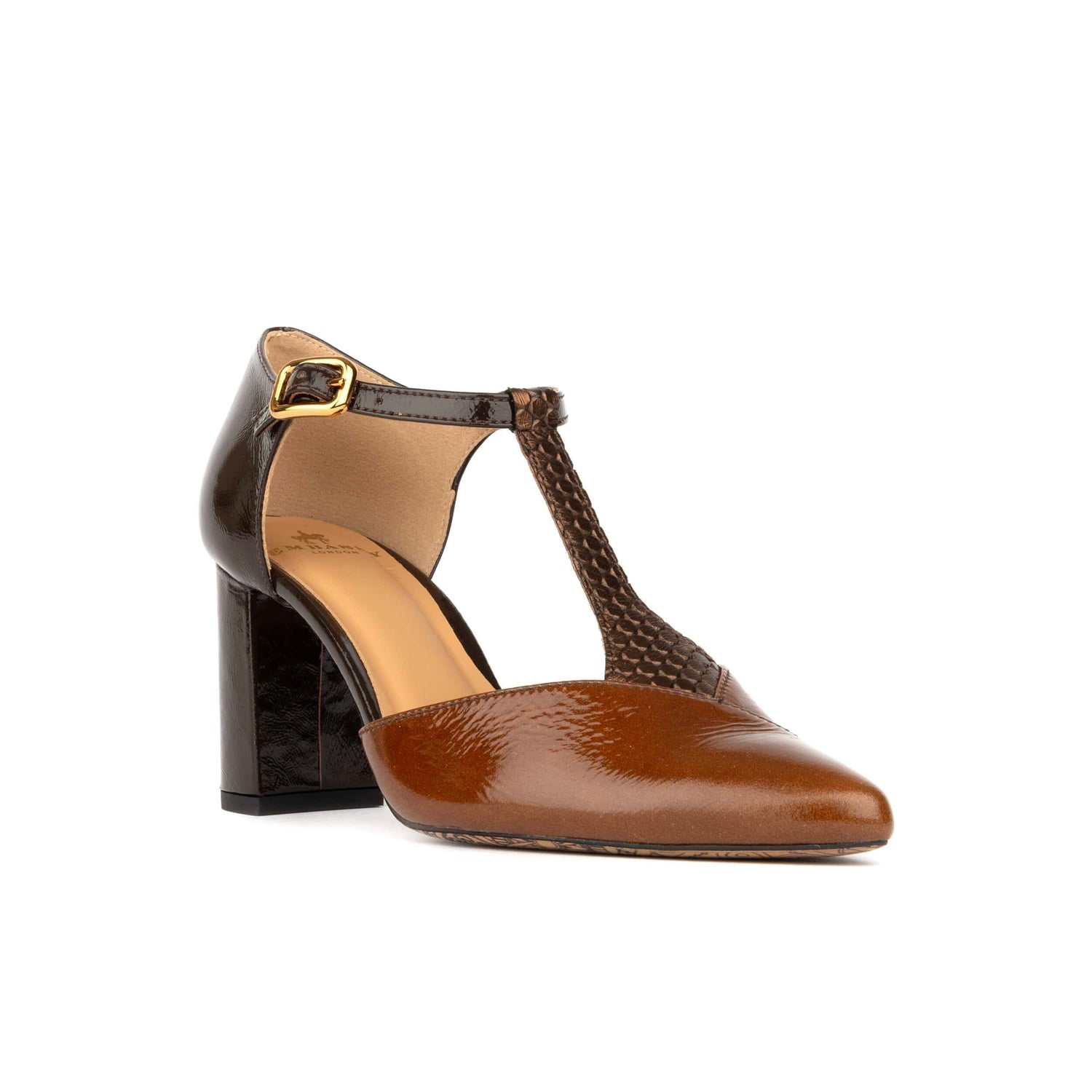 Imbruglia - Brown Mix Womens Heels Embassy London 
