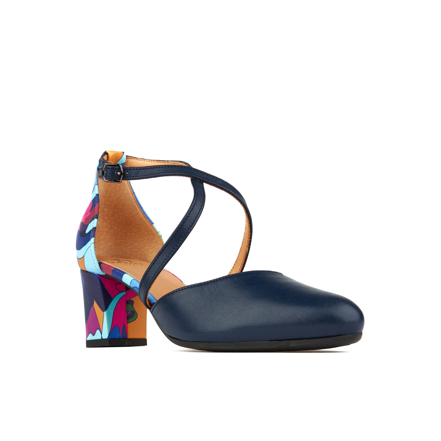 Dannii - Blue & Pink Jungle Womens Heels Embassy London 