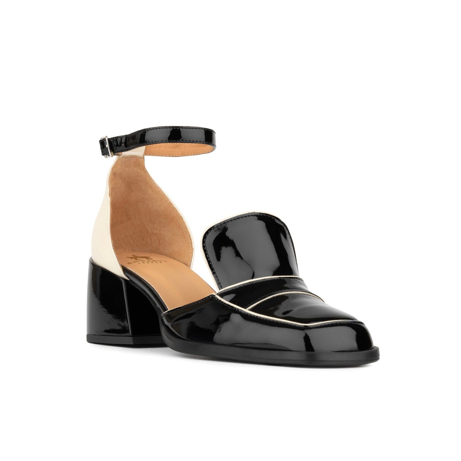 Mayfair - Black & Cream Womens Heels Embassy London 