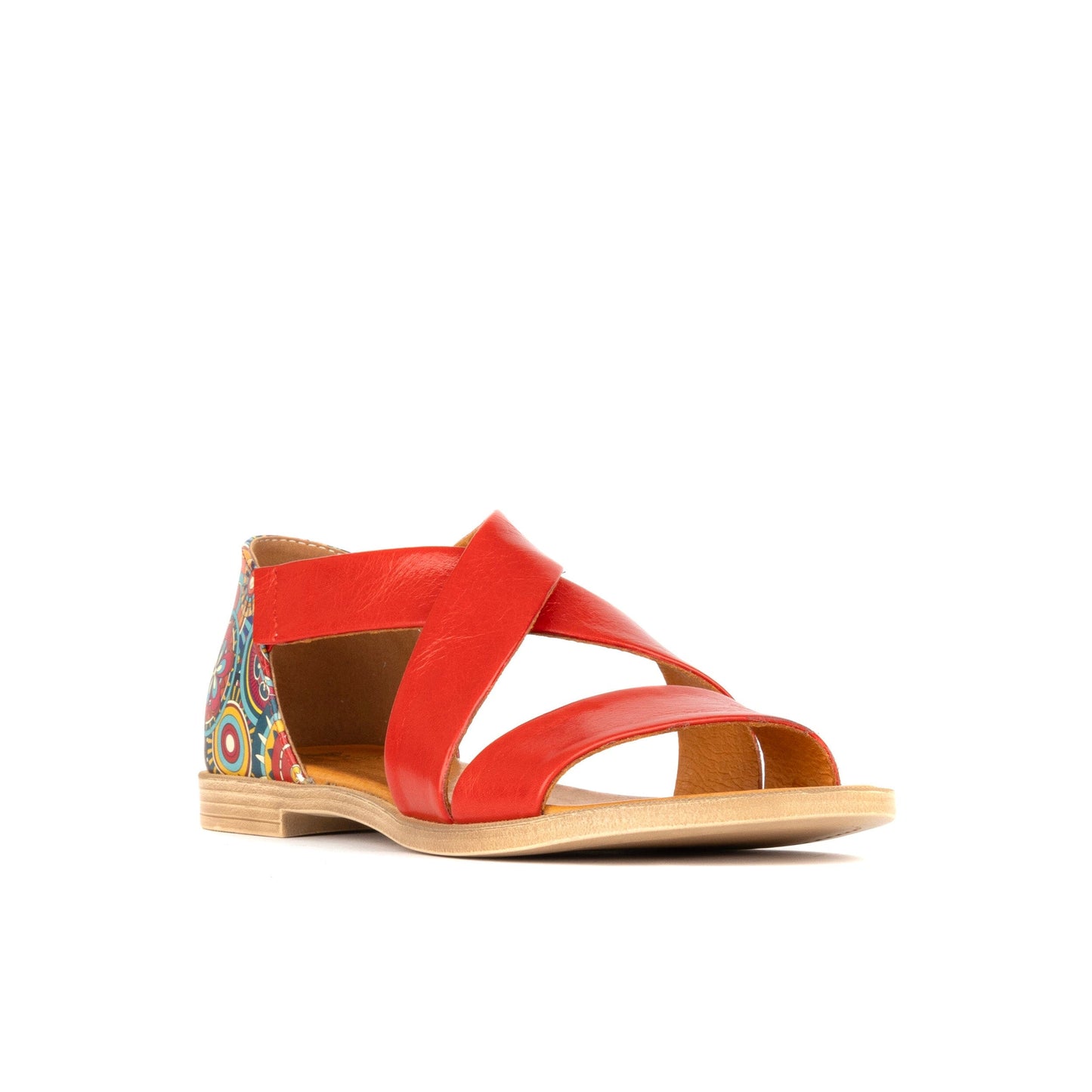 Tucan - Red Signature Print Womens Sandals Embassy London 