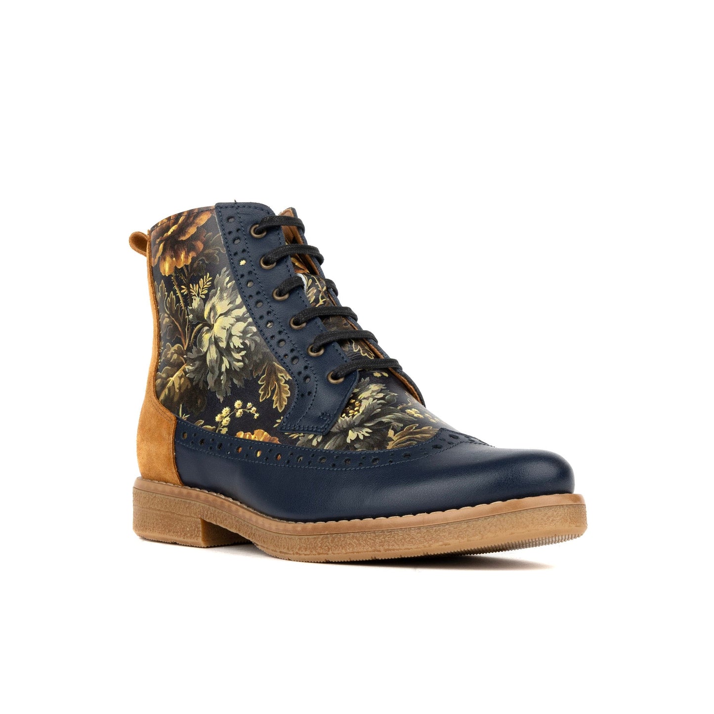 Hatter - Navy & Autumn Bloom Womens Ankle Boots Embassy London 