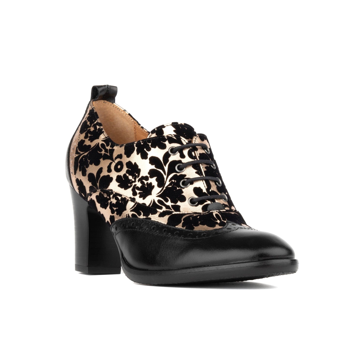 Casino - Black & Rose Gold Womens Heels Embassy London 