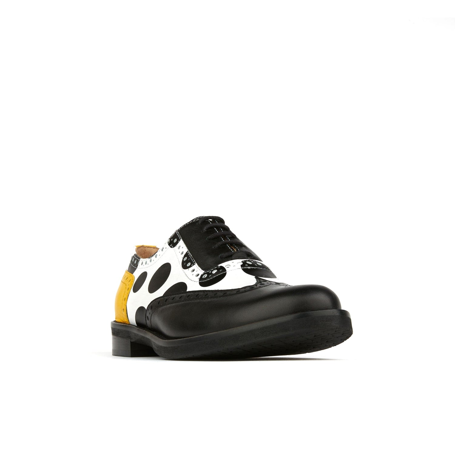 Vivienne - Black & White Polka Dot Womens Shoes Embassy London 