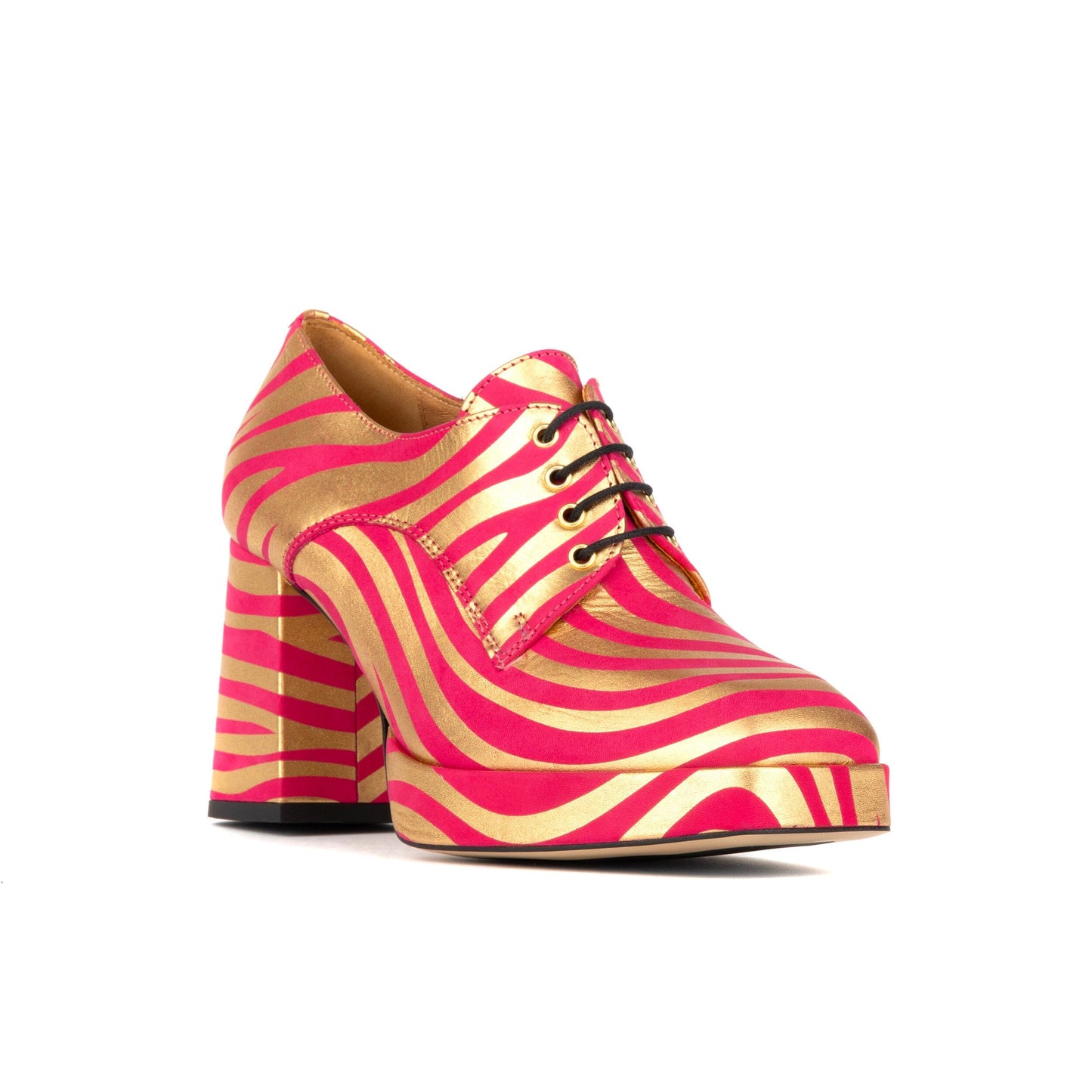 Roulette Platform - Pink & Gold Womens Heels Embassy London 