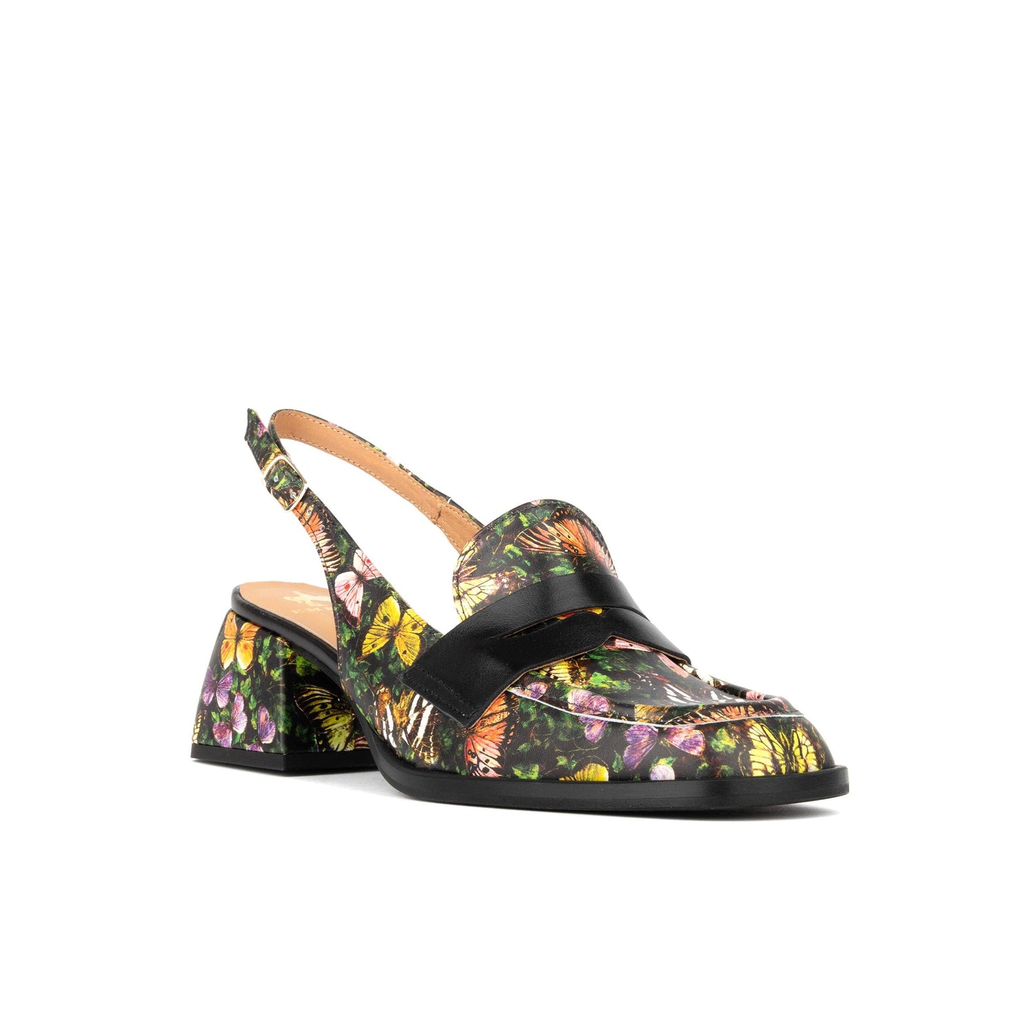 Diana - Black & Butterfly Multi Womens Heels Embassy London 