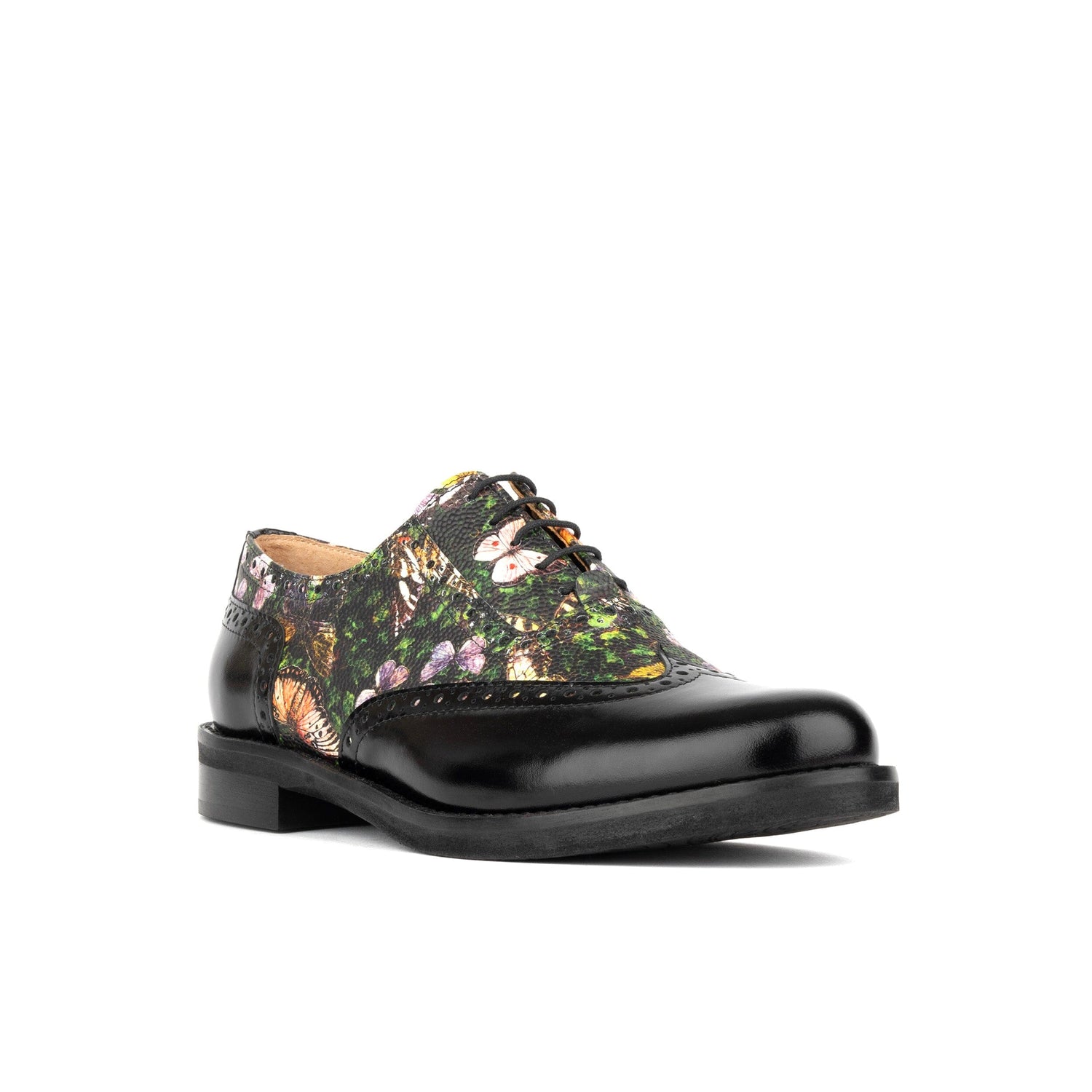 Vivienne - Black & Butterfly Multi Womens Shoes Embassy London 