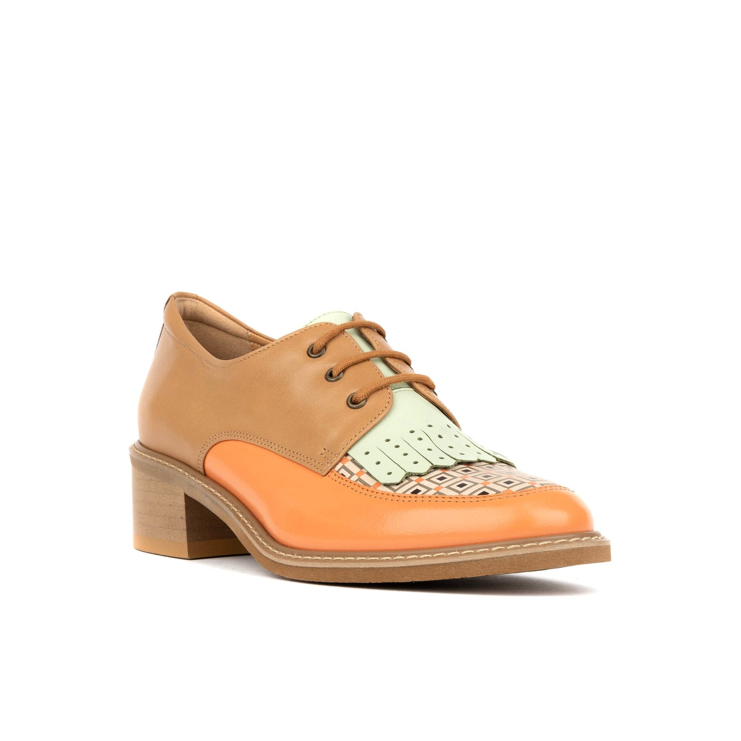 Retro Tone - Tan & Pastels Womens Heels Embassy London 