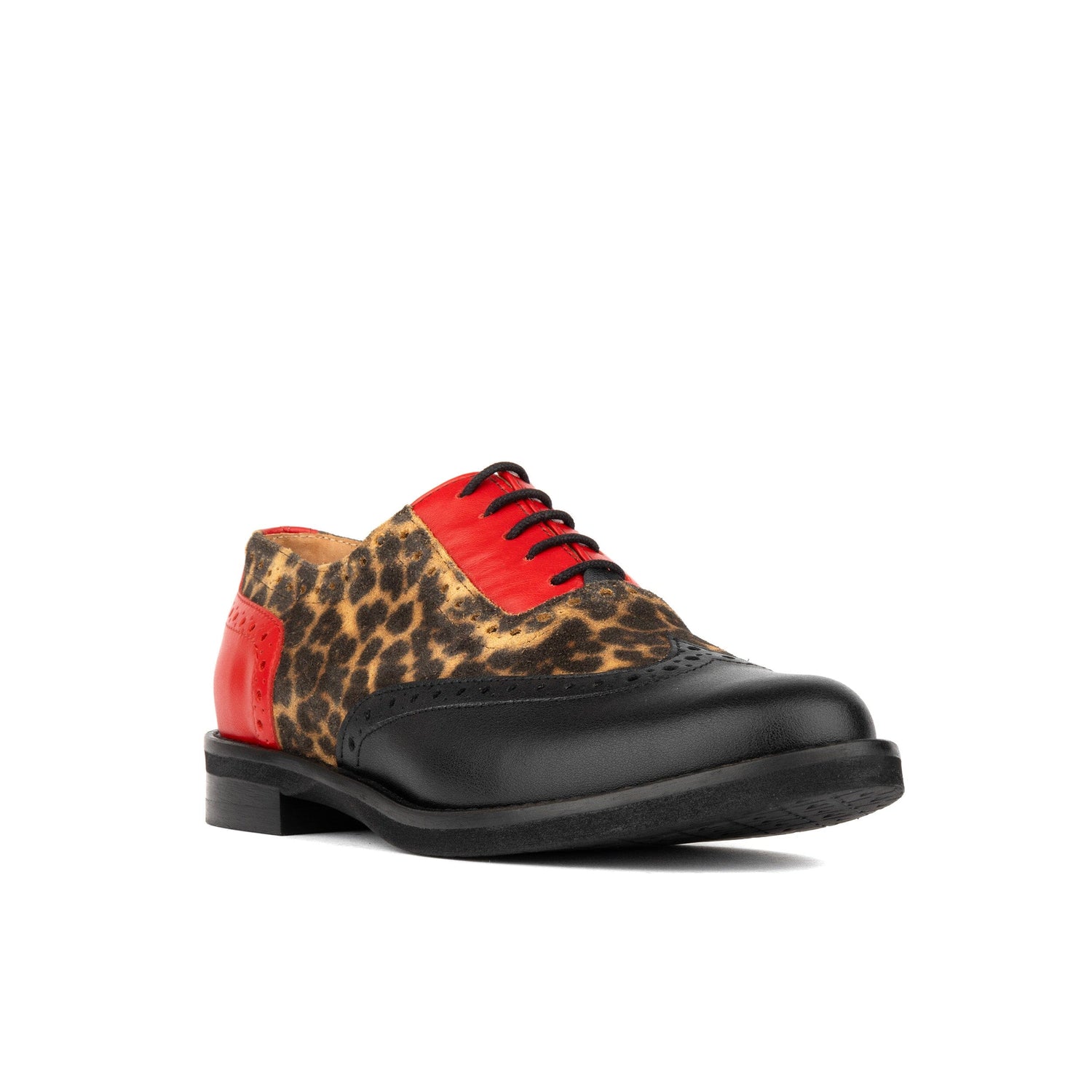 Vivienne - Leopard & Red Womens Shoes Embassy London 
