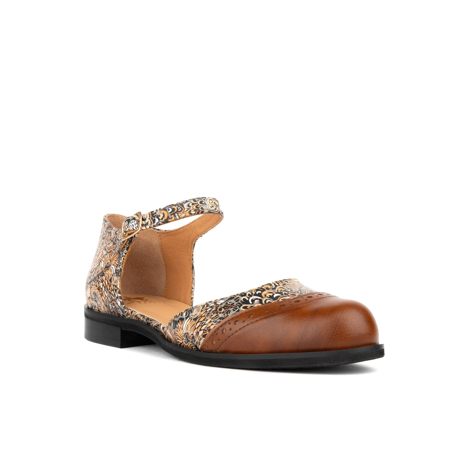 Gigot - Brown Paisley Womens Sandals Embassy London 