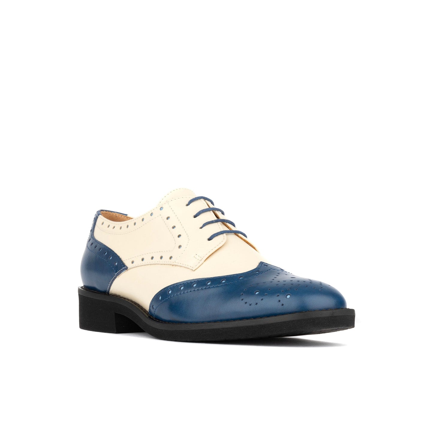 Eton - Blue & Cream Womens Shoes Embassy London 