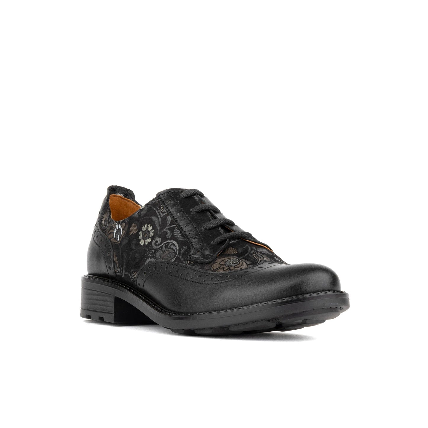 DreamFiters - Black Emboss Womens Shoes Embassy London 