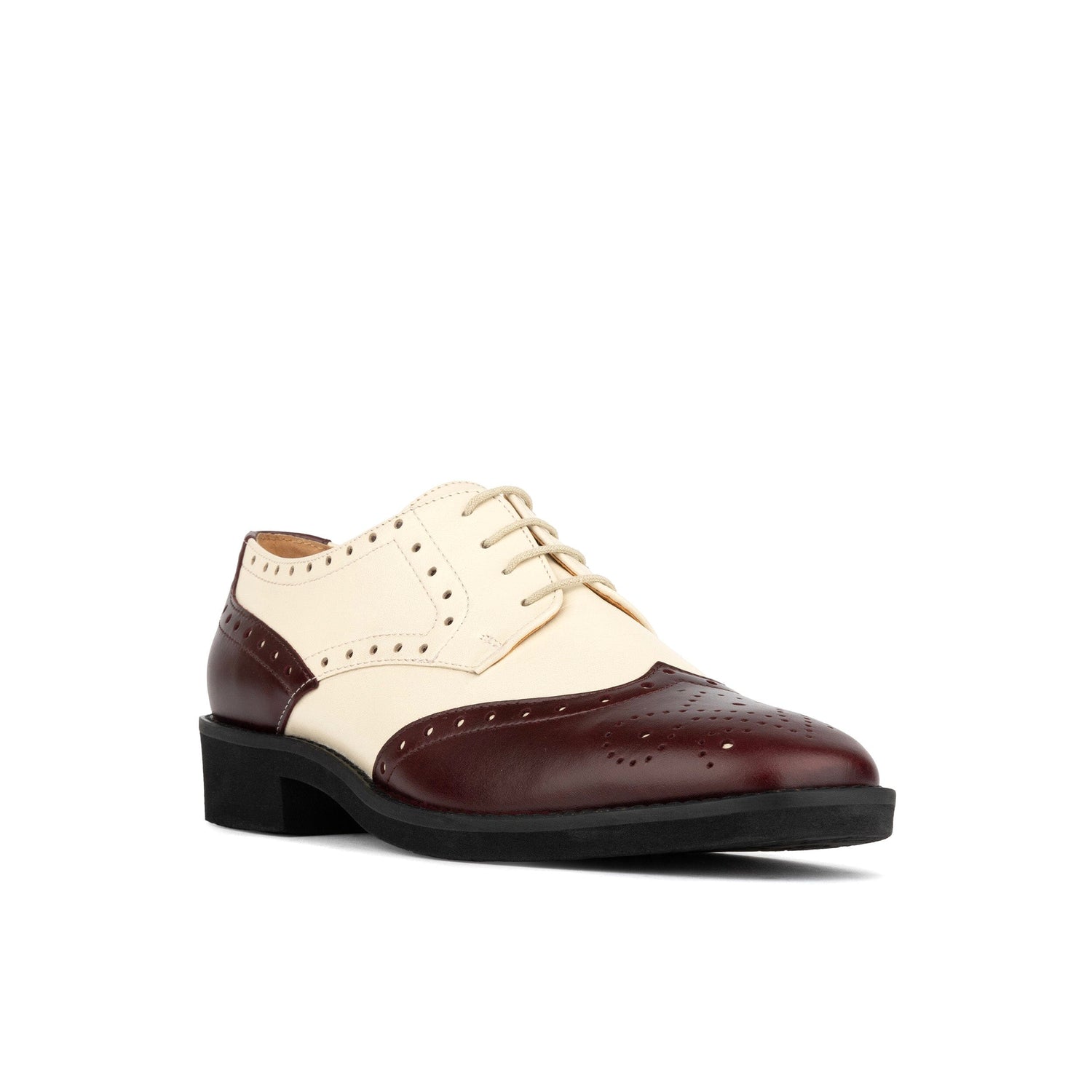 Eton - Burgundy & Cream Womens Shoes Embassy London 