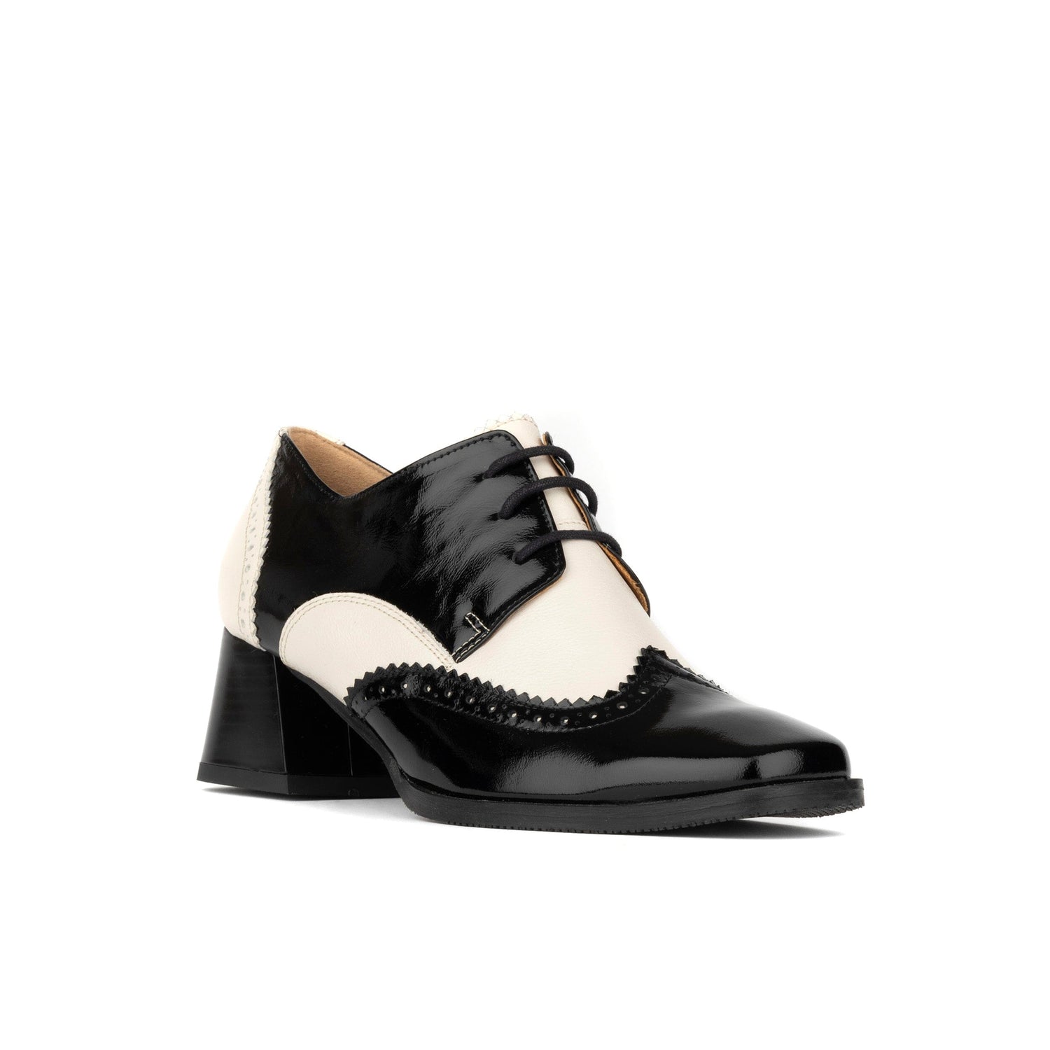 Ziggy - Black & White Womens Heels Embassy London 