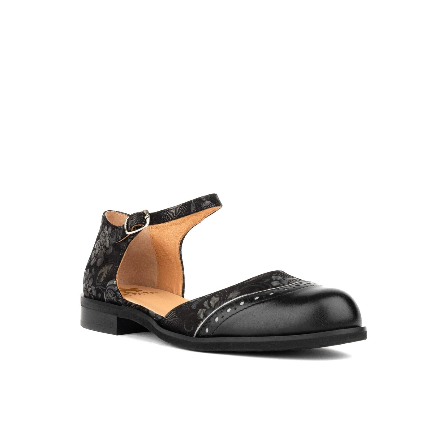 Gigot - Black Emboss Womens Sandals Embassy London 