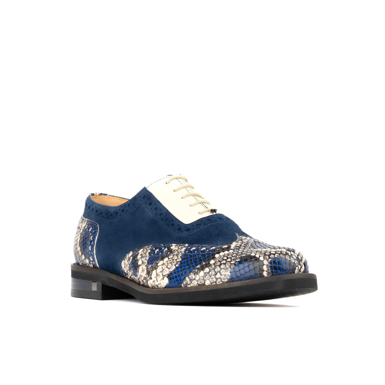 Womens Oxford Shoes Blue Snake Print Embassy London Vivienne UK 4 / EU 37 / US 6 Womens Oxford Shoes Blue Snake Print Embassy London Vivienne UK 4 / EU 37 / US 6