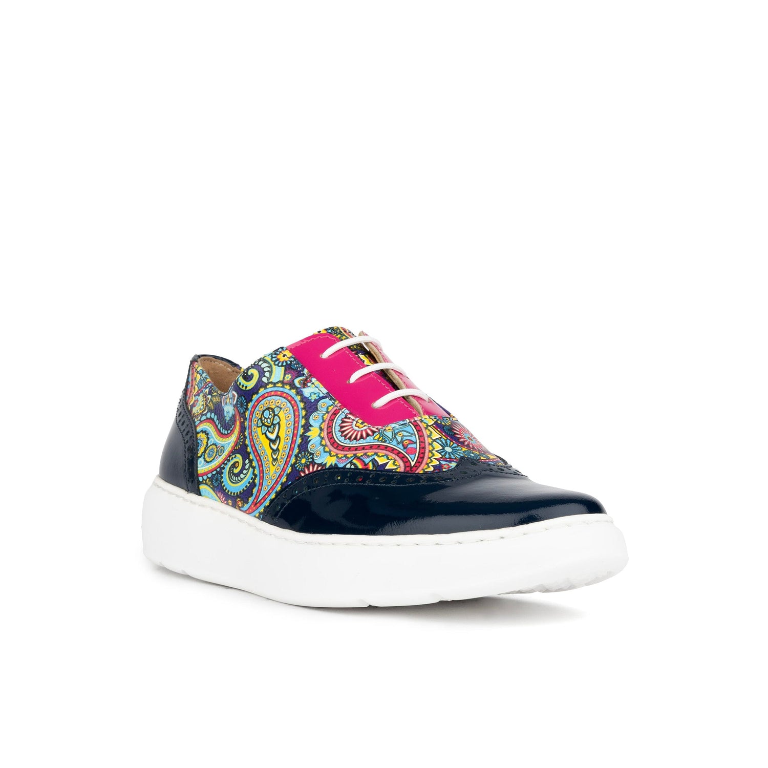 Colorado - Navy & Summer Signature Print Womens Trainers Embassy London 