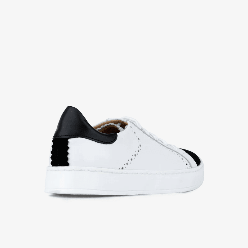 Serena - Black & White Womens Trainers Embassy London 