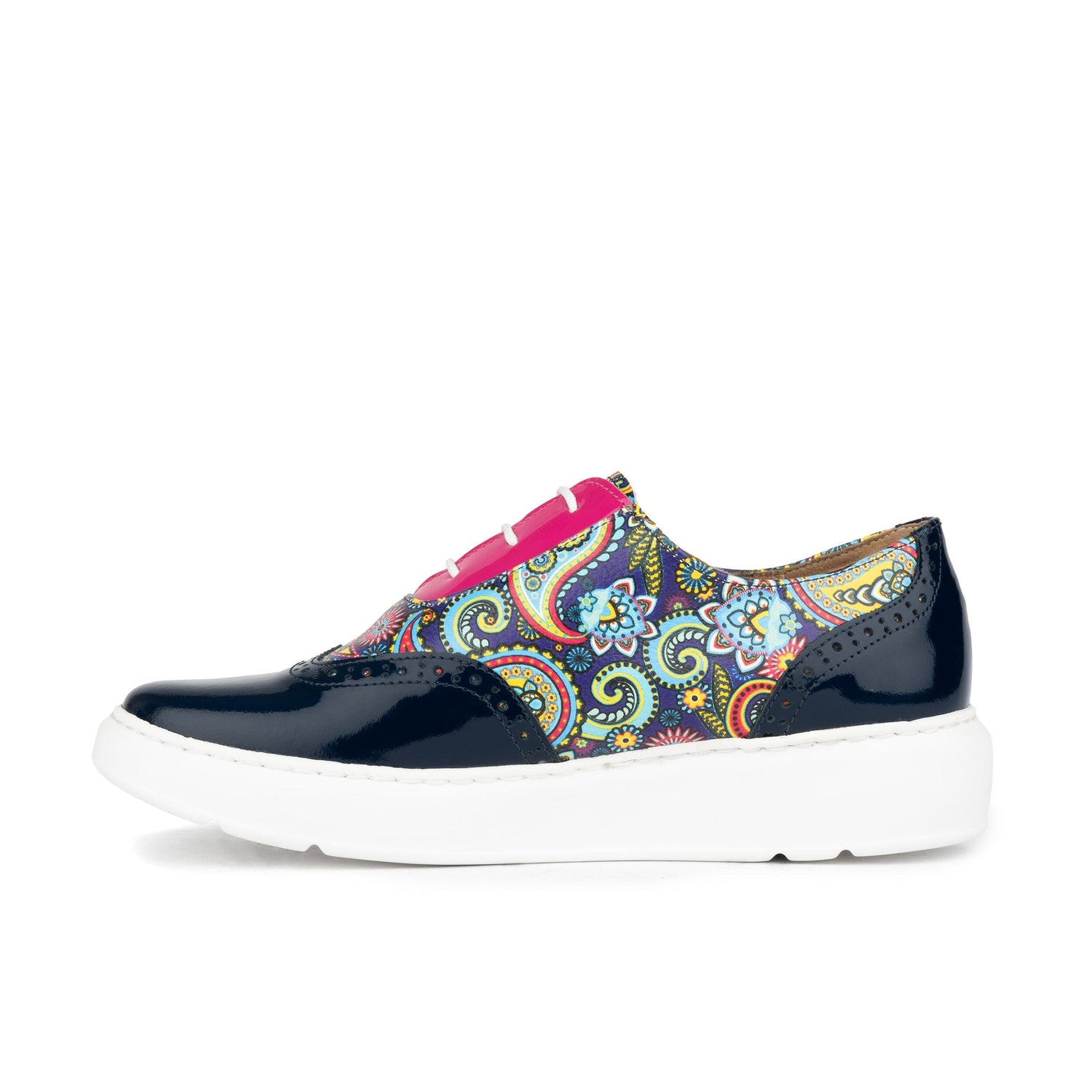 Colorado - Navy & Summer Signature Print Womens Trainers Embassy London 