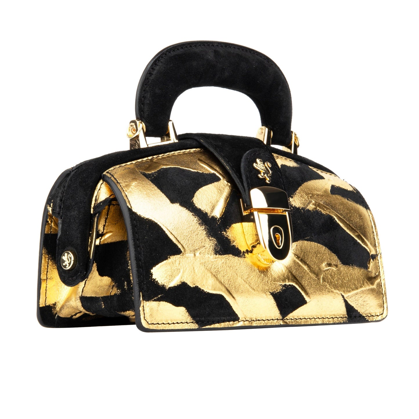 Gazelle Mini - Gold & Black Handbags Embassy London 