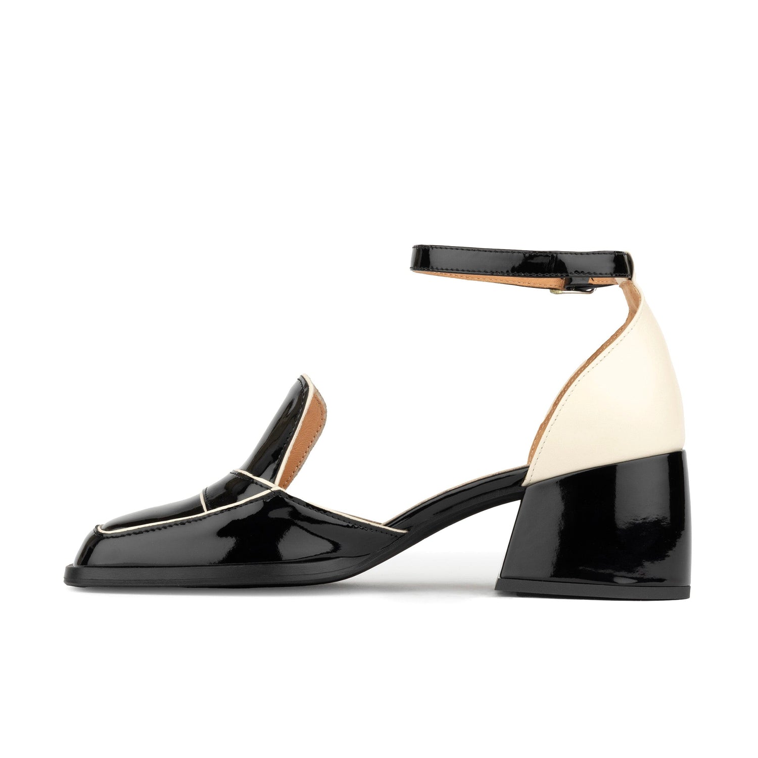 Mayfair - Black & Cream Womens Heels Embassy London 