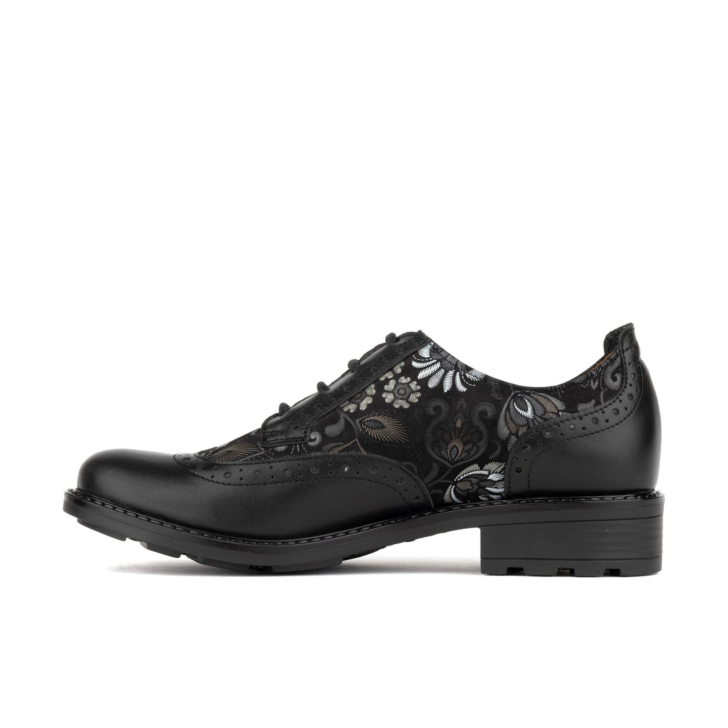 DreamFiters - Black Emboss Womens Shoes Embassy London 